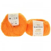Příze Baby Wool, 837, oranžová