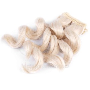 Vlasy pro panenky, 25 cm, vlnité, blond