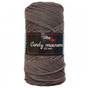 Příze Cordy Macrame, 8224, tmavě šedohnědá