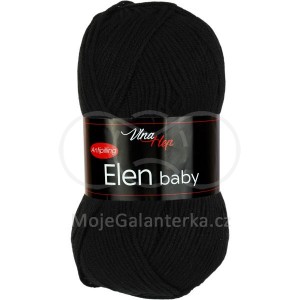 Příze Elen Baby, 4001, černá