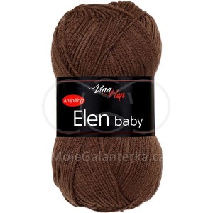 Příze Elen Baby, 41057, tmavě hnědá