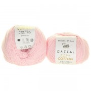 Příze Baby Cotton, 3411, světle růžová