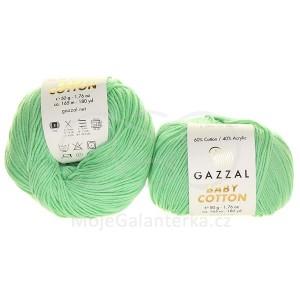 Příze Baby Cotton, 3425, mentolová