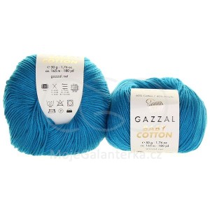 Příze Baby Cotton, 3428, tmavě tyrkysová