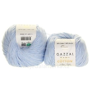 Příze Baby Cotton, 3429, světle modrá