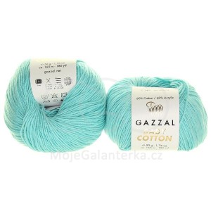 Příze Baby Cotton, 3451, pastelově modrá