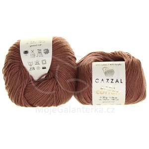 Příze Baby Cotton, 3455, hnědá