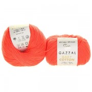 Příze Baby Cotton, 3459, neon oranžová