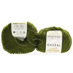 Příze Baby Cotton, 3463, khaki