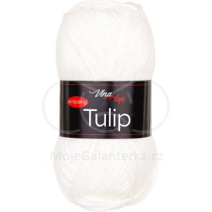 Příze Tulip, 4002, bílá