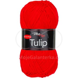 Příze Tulip, 41147, červená sytá